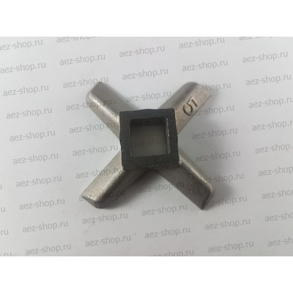 Нож для мясорубок Philips 4-х гранный, посадка 10x10мм, D-46мм, толщина 8,7мм